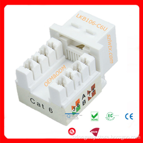 CAT6A/CAT6/Cat5e Modular Jack